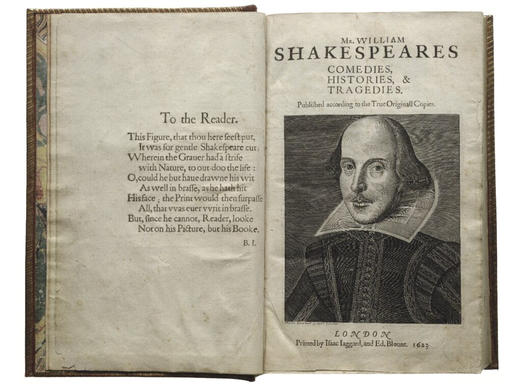 این تصویر یک مشخصه آلت خالی دارد؛ نام فایل آن Shakespeare-first-folio-1024x754.jpg است